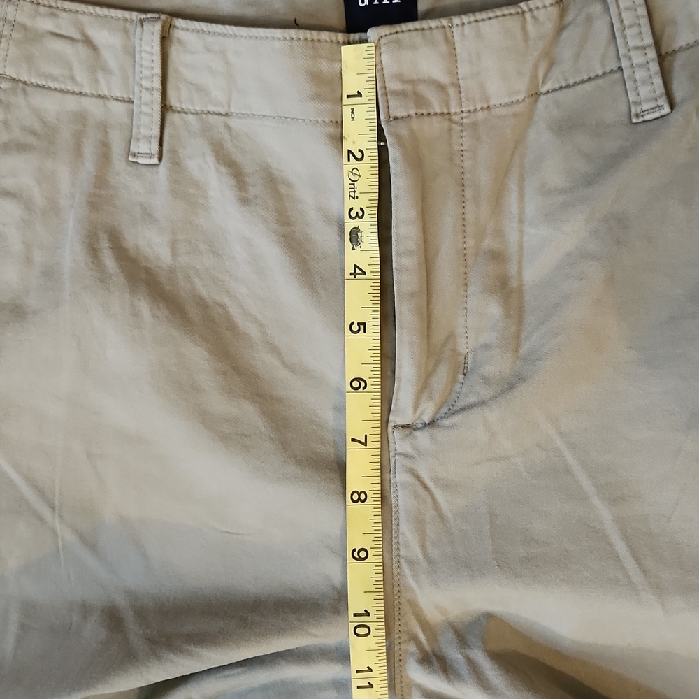 GAP Womens Light Olive Chino Pants Size 12 Summer Resortwear Cruise Vacation - Picture 5 of 11